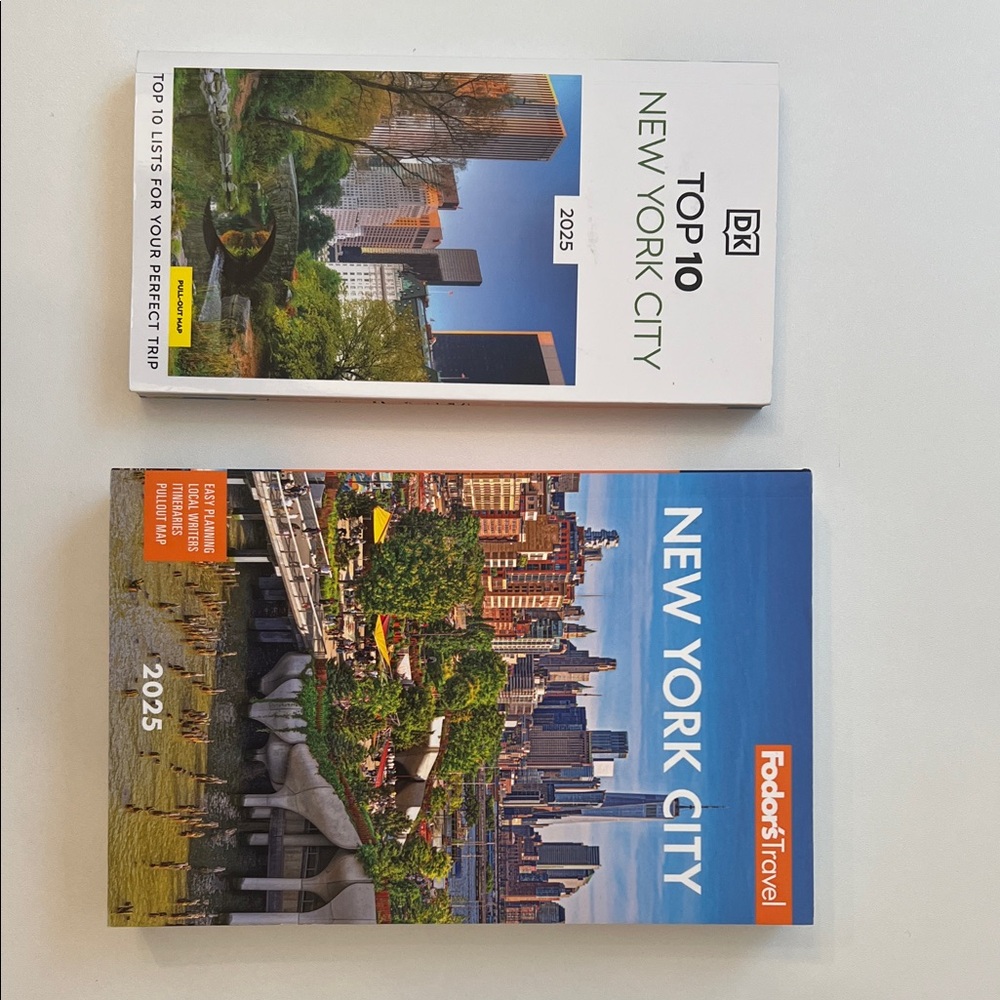 DK and Fodor's New York City Travel Guides 2025